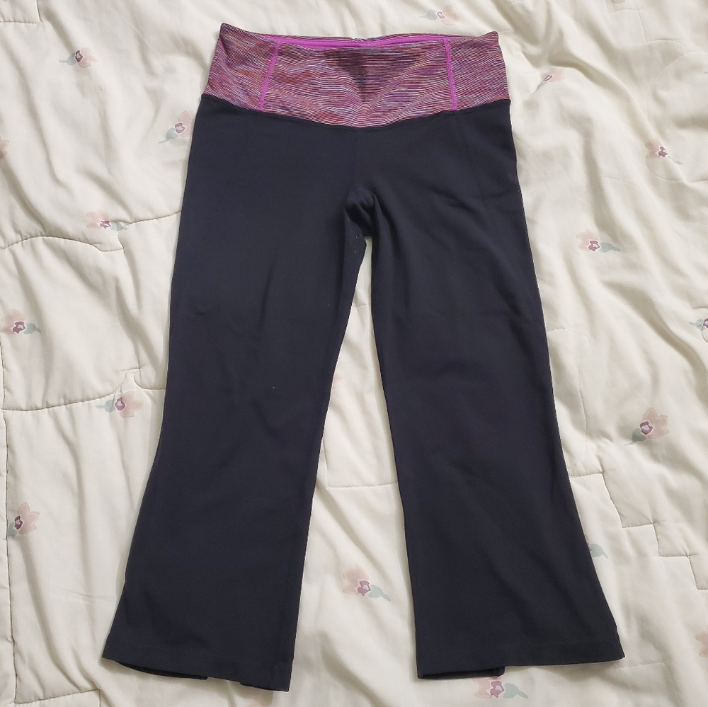 Lululemon Crop Open Slit Wide Leg Leggings Pant